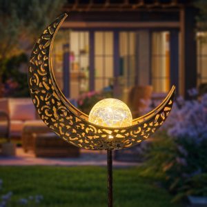 Lights Outdoor Garden Decor Gifts for Mom Women,Waterproof Stakes Yard Decorations for Lawn, Patio Accessories, Backyard Ornaments Birthday Gifts Mother Grandma (Bronze)